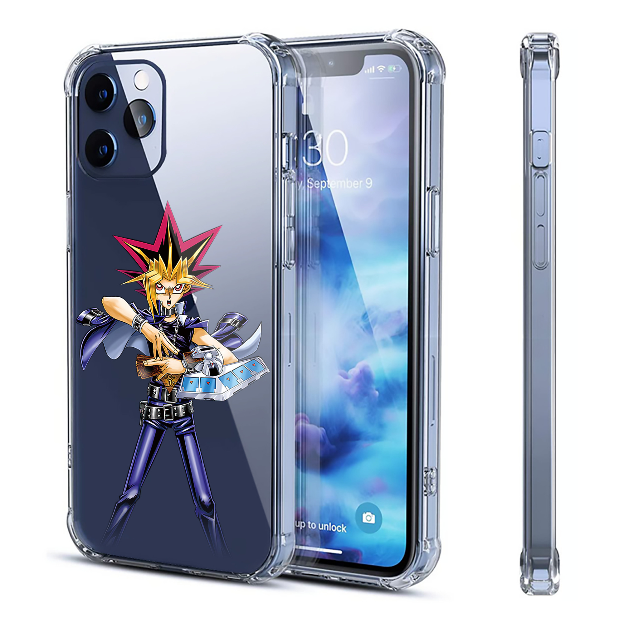 （画像用） 遊☆戯☆王 Yu-Gi-Oh! 【iPhone 12シリーズ対応】透明スマホケース（クリアソフトケース）